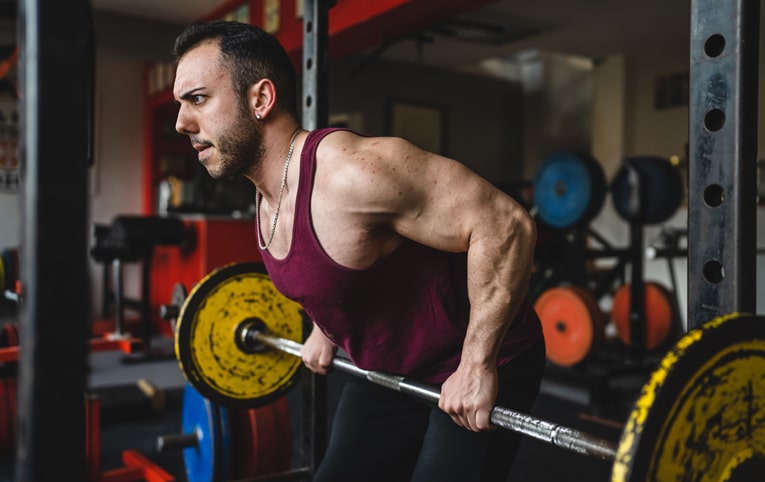 opbyg muskelmasse -bent over rowing