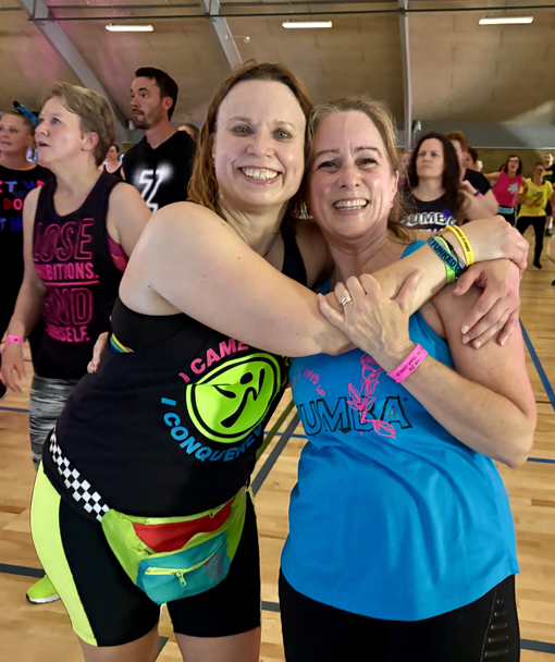 Zumba fest -10 Dorte og Berit fra Fyn